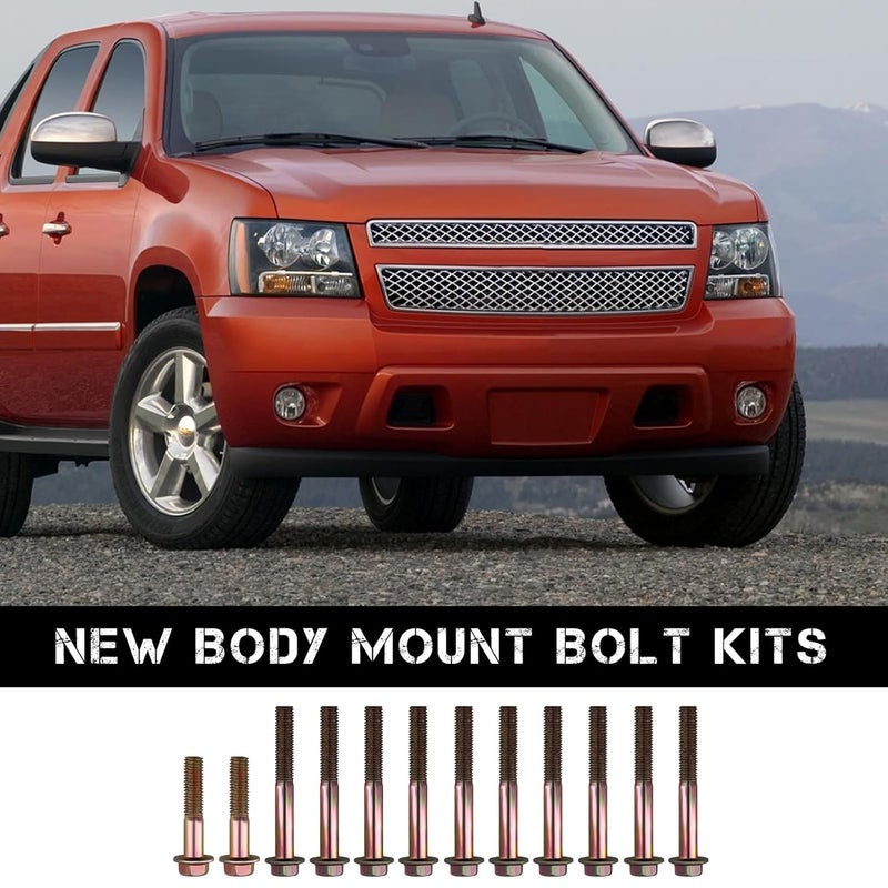 PEVAST 12PCS New Body Mount Bolt Kits for Monte Carlo SS El Camino Regal Cutlass Salon 1977-1988 Stainless - Image 3